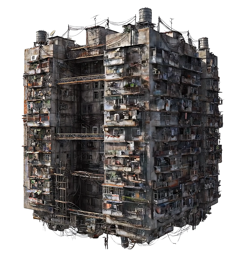 団地の様子